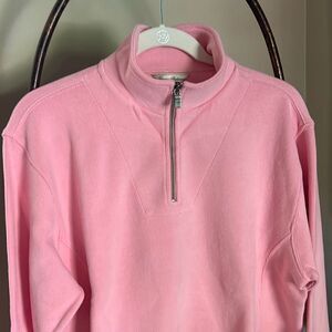 Tommy Bahama Pink Ladies Half Zip Top MED